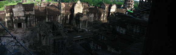 Looking down.  Angkor Wat